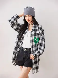 JC Collection Women Opaque Checked Casual Shirt