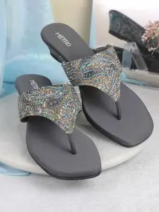 Metro Embellished Flatform Sandals