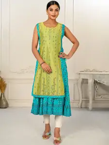 JIVORA  Printed Flared Kurta