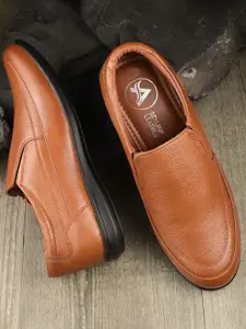 Auserio Men Leather Slip-Ons Formal Shoes