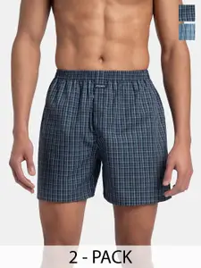 Jockey Pack of 2 Super Combed Mercerized Cotton Boxer Shorts with Back Pocket - 1222