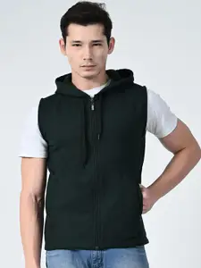 BAESD Men Fleece Lightweight Open Front Jacket with Patchwork