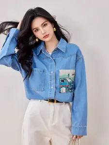 JC Collection Women Opaque Printed Casual Shirt