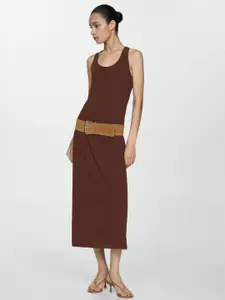 MANGO Sheath Midi Dress