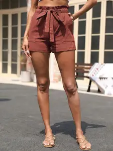 KPOP Women Mid-Rise Regular Fit Shorts