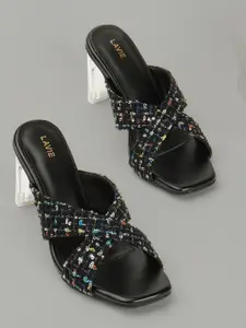 Lavie Women Ethnic Block Open Back Sandals