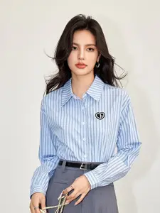 JC Collection Women Opaque Striped Casual Shirt
