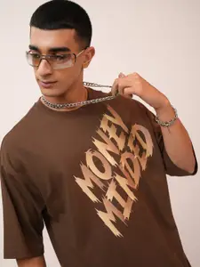 HIGHLANDER Typography Printed Oversized T-shirt