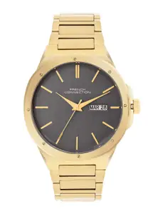 French Connection Men Round Dial & Stainless Steel Straps Analogue Watch FCH04GM