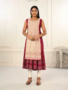 JIVORA    Printed Flared Kurta