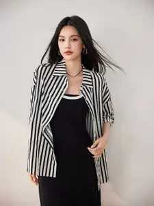 JC Collection Women Opaque Striped Casual Shirt