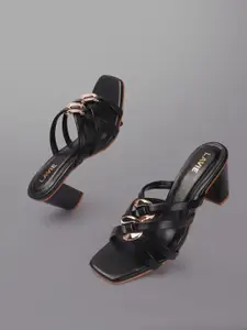 Lavie Party Block Sandals with Buckles