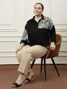 Athena Ample Print Cotton Shirt Style Top