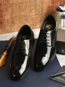 ID Men Solid Lace-Up Formal Derbys Shoes