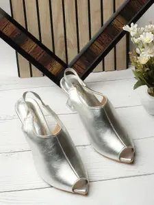 Denill Women Kitten Heels Peep Toes