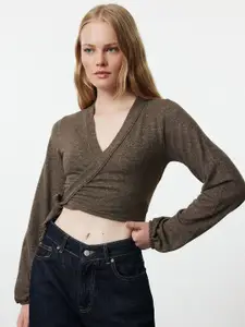 Trendyol Wrap Crop Top