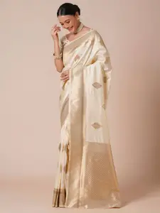Anouk Woven Design Zari Banarasi Saree