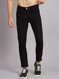 LINARIA Men Solid Classic Slash Knee Regular Fit Jeans