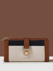 Accessorize Women Colour Block Push Lock Wallet