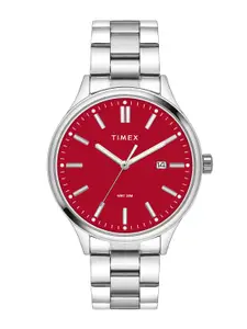 Timex Men Brass Dial & Stainless Steel Straps Analogue Watch TWEG18431