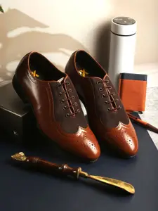 ID Men Textured Formal Oxfords