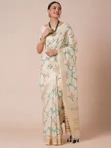 Anouk Ethnic Motifs Zari Banarasi Saree