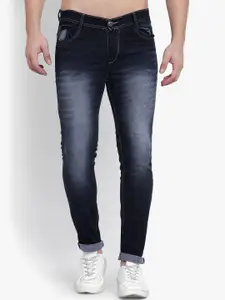 LINARIA Men Classic Tapered Fit Heavy Fade Mid-Rise Jeans
