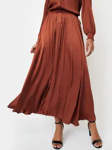 Kalki x Max Women Solid Pleated Skirt