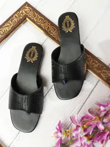 Denill Women Slip-On Open Toe Casual Flats