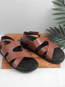 Metro Men Leather Comfort Sandals