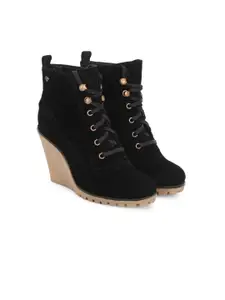 Delize Women Wedge-Heeled Winter Boots