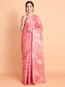 Areca Designer Ethnic Motifs Zari Organza Banarasi Saree