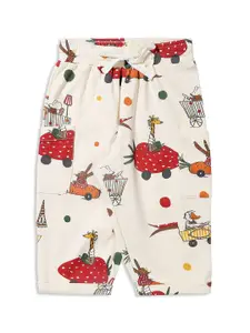 My Milestones Boys Printed  Mid Rise Track Pants