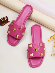 Jbarg Women Printed Open Toe Flats