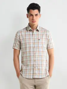 Arrow Sport Men Tartan Checks Opaque Checked Casual Shirt