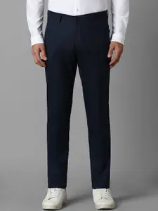 Louis Philippe Sport Men Checked Slim Fit Trousers