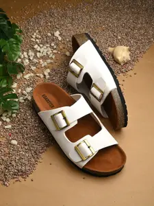 The Roadster Lifestyle Co Open Toe Slip On  Flats