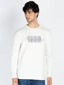 Status Quo Men Typography Printed Round Neck Cotton T-shirt