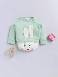 Moms Love Infant Boys Colourblocked Embroidered Sweatshirt