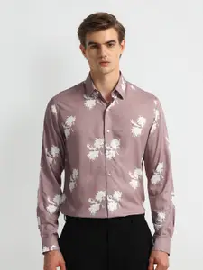 Arrow New York Men Slim Fit Floral Opaque Printed Formal Shirt