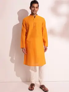 Fabindia Striped Mandarin Collar Kurta