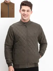 Allen Solly Men Reversible Long Sleeves Bomber Jacket