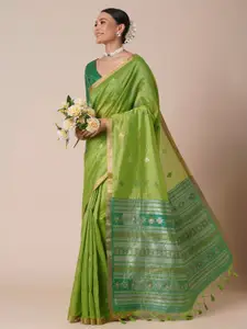 Anouk Ethnic Motifs Zari Silk Blend Banarasi Saree