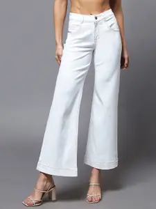 Chemistry Women Flared Mid Rise Ankle length Stretchable Denim Jeans