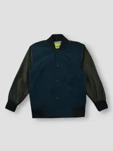 Gini and Jony Boys Colourblocked Collarless Sporty Jacket