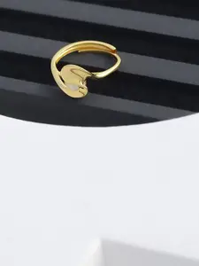 DIAVO 925 Sterling Silver Gold-Plated The Amelia Finger Ring