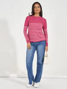 Styli Women Striped Sweater