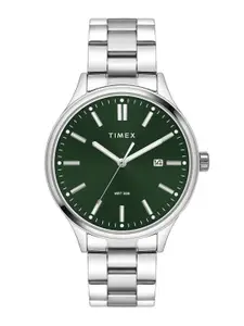 Timex Men Brass Dial & Stainless Steel Bracelet Style Straps Analogue Watch TWEG18432