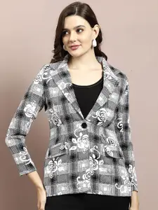 Athena Immutable Printed Single-Breasted Casual Blazer