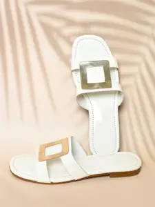 stylzrepublic Women Embellished Open Toe Flats